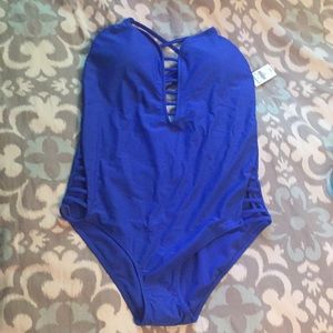 Express Blue 💙💙 one piece swimsuit NWT